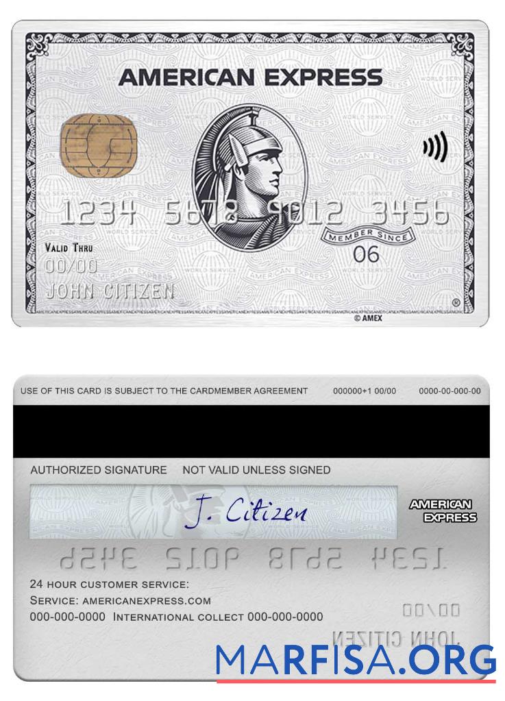 Blank USA Sutton bank amex platinum card download for verification